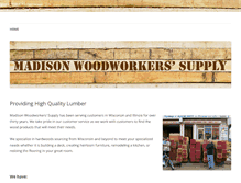 Tablet Screenshot of madisonwoodworkerssupply.com
